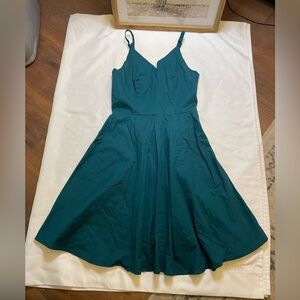 GooBGS size medium teal green mini dress